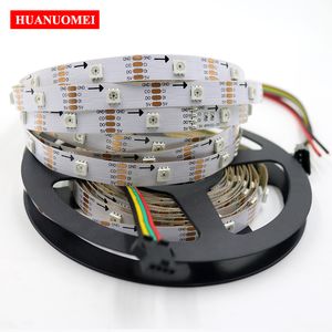 5V 32LEDS / M APA102 LED-band Ljus, adresserbar 5050 SMD RGB Pixel Digital Jul Flexibel Tape Programmerbar, Vit PCB, Non-Vattentät IP20