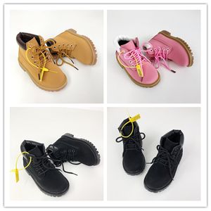子供の靴の高級男の子の女の子子供赤ちゃん格子縞のパターン10代の学生Matinブーツのための卸売販売ユーロ26 EUR
