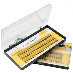 DHL Makeup 60PCS Professionell smink Individuell kluster Ögonfransar ympning Falska falska ögonfransar 6mm / 8mm / 9mm / 10 mm / 11mm / 12 mm / 13 mm / 14 mm / 15mm