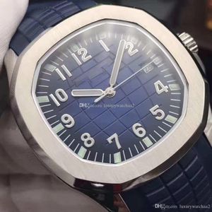 2019 hochwertige Luxus-Herrenuhr Aquanaut Automatikwerk Edelstahlgehäuse Komfortables Kautschukarmband Originalverschluss-Armbanduhren