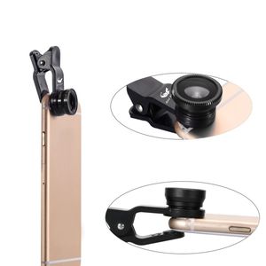 Eski Köpekbalığı Taşınabilir 3-in-1 Telefon Lens Kiti ile 180 Derece Balıkgözü + 0.67X Geniş Açı + 10X Makro Lens