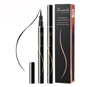 Partihandel 120 st / parti DHL Lameila Makeup Black Eye Liner Varaktig Vattentät Sweatproof Non Halo Färgning Eyeliner Flytande Eyeliner Pen 2G