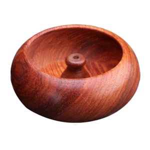 SuperDeal Burma's Pear Rosewood Incenso Burner For Incense Sticks Censer With Wooden Stand Porta Desk Encens Holder Decoration