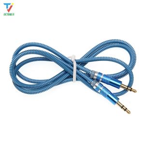 300pcs/lot Spring Audio Cables 3.5 Jack AUX Audio Cable 3.5MM Male to Male Cable For Phone Car Speaker MP4 Headphone Jack 3.5