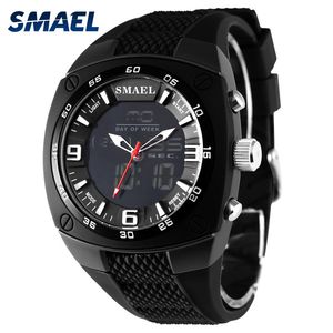 Smael Men Analog Digital Fashion Military Wristwatches Waterproof Sports Watches Quartz Alarm Watch Dive Relojes WS1008