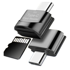 Mini tipo C para o leitor de cartão de memória MicroSD TF OTG USB 3.1 Adaptador USB-C