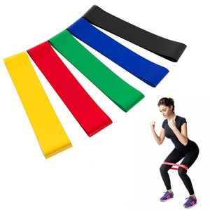 5 Stück 500 x 50 mm Widerstands-Gummischlaufen-Übungsbänder-Set für Fitness, Krafttraining, Fitnessstudio, Yoga, Ausrüstung, elastische Bänder mit Tragetasche