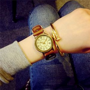 女性の時計グラデーション高硬度ミラーレディースステンレススチールクォーツ腕時計女性クロックディアウォッチ