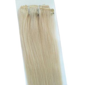 Elibess Brand Silk Straight Brasilian Hair Platinum Blond Färg 60 Human Hair Clip In Extensions 70 Gram 12 till 24 INCHE, Gratis DHL