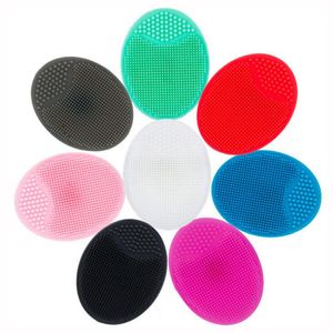 Facial Exfoliating Brush Infant Baby Soft Silicone Wash Face Cleaning Pad Skin SPA Bath Scrub Cleaner Tool LX1932