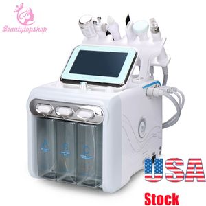 EUA Fast Shipping Wondeful 6 em 1 diamante Microdermabrasion Dermabrasion Vacuum spray Facial Beauty Care Máquina para Home Spa