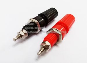 Złącza audio, wiążący przewód głośnikowy 4mm Banana Jack Plug Red Black / 10 pcs (20 sztuk)