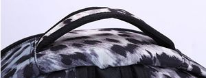 Designer-New trendy Leopard mulheres mochila sacos de tubarão dentes escola mochila poliéster designer mochila com bolsos com zíper