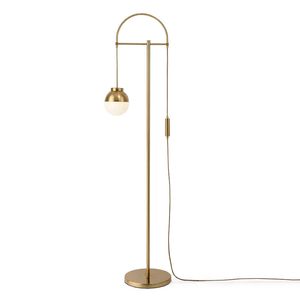 Moderne goldfarbene 165 cm hohe Glaskugelschirm-Stehlampen Wohnzimmer-Metall-Stehlampen für Salon-Arbeitszimmer-Schlafzimmer