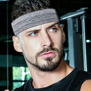 Mulheres homens New aptidão Lenço senhoras elegantes Unisex estiramento Headband Esporte Sweat Tafilete Yoga Ginásio Cabelo cabeça banda Esporte Yoga