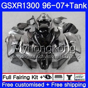 Ciało dla SUZUKI GSX R1300 GSXR1300 96 02 03 04 05 06 07 333HM.49 GSXR 1300 Hayabusa 1996 2002 2003 2004 2004 2005 2006 2007 Owalnia czarna szara