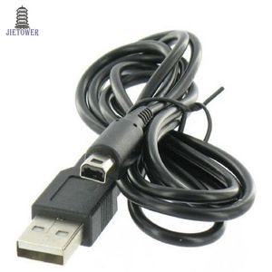 100st / parti 1,2m svart för nintendo 3ds dsi ndsi xl ll datasynkroniseringsavgift Charing USB Cable Lead Charger