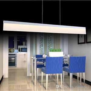Modern LED Pendant Lights Acrylic Hanging Lamp 1200mm Restaurant Lighting Fixture for Dining Room Bedroom Livingroom Decor