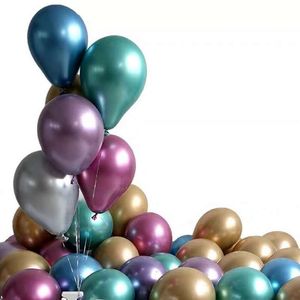 12 inch Metallic Latex Balloons set birthday party decorations Air balloons New Wedding Decoration High Quality Air Balls Free Shipping
