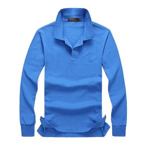 Marka Giyim 2019 sıcak erkek Nakış Polo GÖMLEK kaliteli Polos Erkekler Pamuk Uzun Kollu gömlek s-port formaları boyutu M-4XL Sıcak Satmak