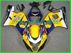 SUZUKI GSXR600 için motosiklet Fairing kiti 750 K4 04 05 GSXR 600 GSXR 750 2004 2005 Kırmızı gümüş siyah Fairings seti SF43