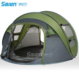 4 человека Easy Pop Up Tent-Automatic Setup Sun Укрытие на пляже - мгновенные семейные палатки для кемпинга, походы путешествующих
