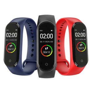 M4 Band Smart Armbands 3 Farbe Amoled Bildschirm für Miband 4 Smartband Fitness Trächer Bluetooth Sport Wasserdicht