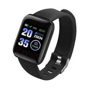2020 D13 Smart Klockor 116 Plus Heart Rate Watch Smart Wristband Sports Klockor Smart Band Vattentät SmartWatch Android