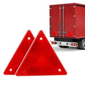 Car Triangle Warning Reflector Stop Warning Sign Reflective Safety Sign Board Truck Plate Red Rear Light