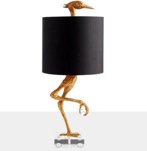 Kreativ Design Ostrich Shape Table Lamp Amerikanska och Västra vardagsrum Sovrum Skrivbordslampa Modern konst Hem Deco Light Armatur Llfa