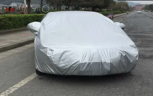 Srebrny płaszcz, pokrywa samochodu, pokrywa pyłu, płaszcz przeciwsłoneczny 3XL