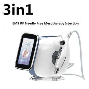 EMS Nano Needle Microneedle RF Machine No Needle Mesotherapy Gun Injector Face Lifting Water Injection Anti Aging Salon Beauty Equipment