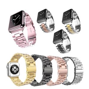 Rostfritt st￥l Watchband -rem f￶r iWatch Ultra 49mm Apple Watch 8 41mm 45mm 38mm 40mm 42mm 44mm Series 6 SE 5 4 3 2 1 handledsband L￤nk Rems byte armband