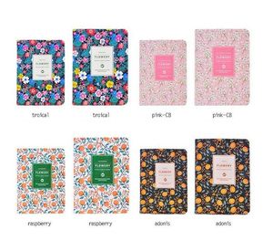 Nowe Design Girls Cute Floral Flower PU Notebooki Rachunek Nagrywanie Notatnik Zarezerwuj Cotygodniowy miesięczny plan Planista Notebook
