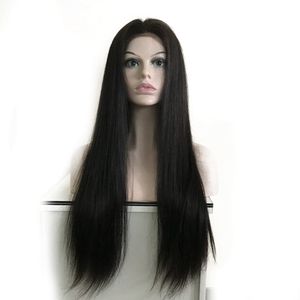 Human Hair Wigs Brazilian Straight Lace Front Wigs #1 #1B #2 #4 130% Pre Plucked Swiss Lace Front Wigs for women 8-30 Inch