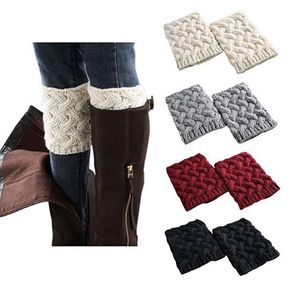 Fashionable Womens Short Crochet Boot Cuffs Girl stretchy soft Winter Cable Knitted Leg Warmers Cotton Boots Socks