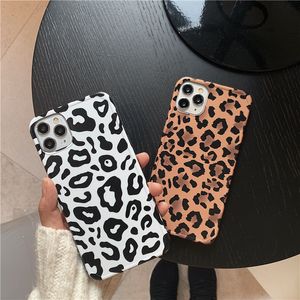 Brun vit svart leopard cheetah mobiltelefon fall mjuka tpu ins populära mode mobiltelefon kåpa för iphone 11 pro max x xr xs max 7 8 plus