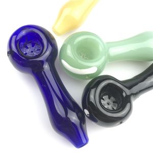 Thick Glass Snowflake Filter Pipes with Thick Pyrex Colorful 4.3 Inch 50g Unique Glass Tobacco Pipe Bowls for Smoking