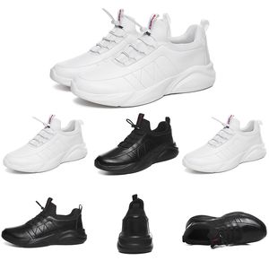 Discount sale Running shoes for men women Triple black white Leather Platform sports sneakers mens trainers Homemade brand Made in China