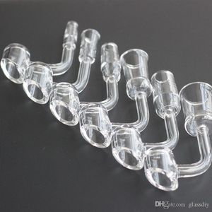 NEU Raucherzubehör 4mm dicker Quarz-Banger 10mm 14mm 18mm männlich-weiblicher Joint Reiner Quarz-Matt-Joint Quave Club Dab Rig Glasbong