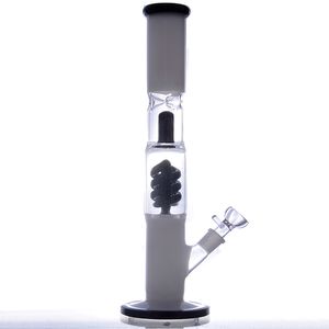 Tubo reto Bong de vidro Hookahs Dab Rig Perc Water Pipes Oil Rigs com tigela de 18 mm para fumar Chicha Shisha