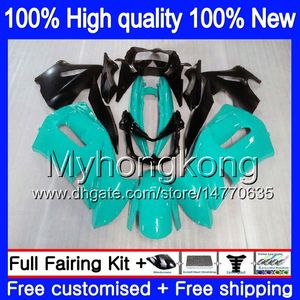 Bodys For KAWASAKI 650R ER6 F 650 R ER-6F 2006 2007 2008 New Gloss cyan 204MY.50 ER 6 F 650R-ER6F ER6F 06 08 ER 6F 06 07 08 Full Fairing