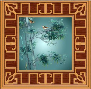 Nowoczesne zdjęcie 3D Tapeta Oddział Ptak Papierze Wnętrz Wnętrze Wnętrz Dekoracje Salon Sufitowy Lobby Mural Tapeta