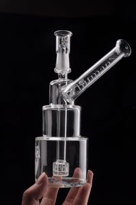 7,3 Zoll kleine Hitman dicke Glasbongs Wasserpfeifen Wasserpfeifen Mini Bong Rauchen Wasserpfeife Heady Oil Dab Rigs mit 14 mm Gelenk Shihsa