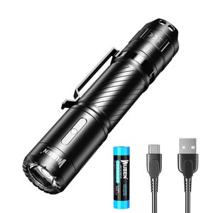 WUBEN C3 LED ficklampa USB C Uppladdningsbar hög effekt Lumens Portable IP68 Vattentät Camping Lantern Modes Batteri