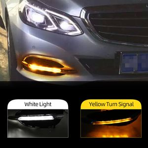 2pcs för Mercedes Benz W212 E Klass E180 E200 E260 E320 2014 2015 Bil LED DRL Dagtid Running Light Daylight Dimlampa