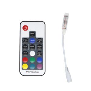 RGB RF Fjärrkontroll DC5-24V 17 Keys fjärrkontrollstyrenhet för SMD 5050 SMD 2835 LED-remsa 4 stift