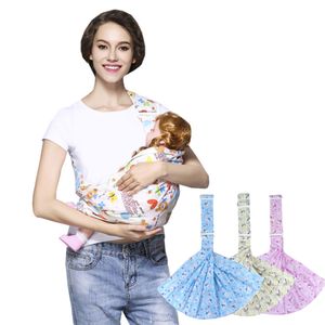 3 em 1 portador bebê algodão Cross-Over Infant Wrap Breathable Soft Horizontal Carry Baby Sling para viagens ao ar livre 15kg 0-36m