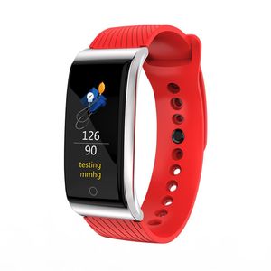 F4 Smart Armband Blodtryck Hjärtfrekvens Monitor Smart Watch Vattentät Bluetooth Pedometer Sport Armbandsur för iPhone IOS Android-telefon