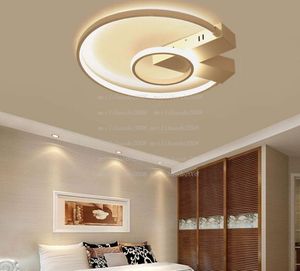 LED teto lâmpada plafonnier Modern Lighting Plafondlamp Luz Anel Com Controle Remoto Sala Quarto Restaurante Banho MYY